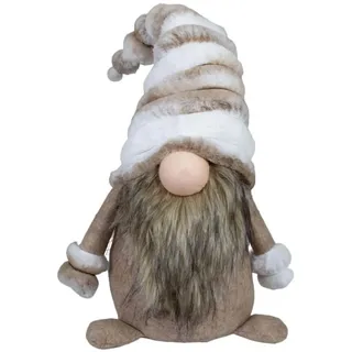 Christmas Paradise Weihnachtsfigur Weihnachtsdeko Weihnachtswichtel Wichtel (Tomte, 45 cm, aus Kunstfaser), mit wunderschöner Fellimitat Mütze beige