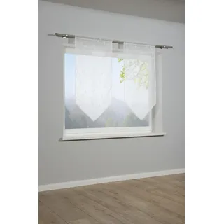 GARDINIA Panneaux mit Stickerei weiß 60 x 120 cm