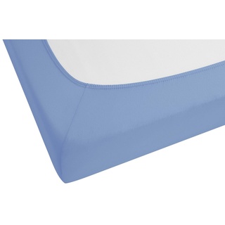 Frottee-Stretch 140 x 200 - 160 x 200 cm blau