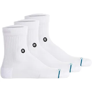Stance Icon Quarter Socken 3er Pack Weiß 39-42