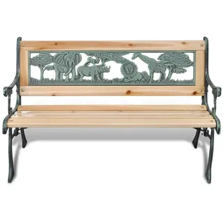 vidaXL Gartenbank 84 x 37 x 50 cm bronze/natur