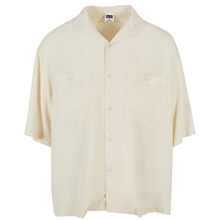 URBAN CLASSICS Langarmhemd Urban Classics Herren Oversized Resort Shirt (1-tlg) weiß M
