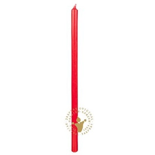 Jaspers Kerzen Spaghetti-Kerzen Rot 280 x 12 mm, 6 Stück, Extra dünne und lange Stabkerzen