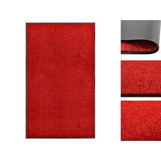 Fußmatte Türmatte Fußmatte Waschbar Rot 90x150 cm Schmutzfangmatte Türvorleger, vidaXL, Rechteck, Höhe: 90 mm rot