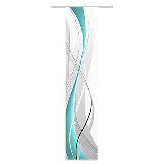 Schiebevorhang Deko blickdicht CARLISLE petrol Größe BxH 60x300 cm