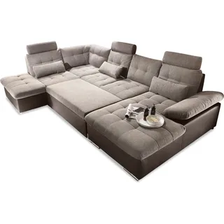 MID.YOU Wohnlandschaft mit Funktion JAKARTA - braun