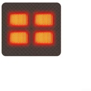 Linnkyfloa USB-betriebenes intelligentes beheiztes Sitzpolster mit 5 V Akku, bietet drei Temperaturstufen und vier Zonen-Heizung für effektive Wärme beim Camping oder Büro (braun, 45 x 45 cm)