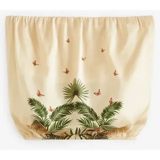 Next Bandeautop Trägerloses Satin-Top mit exotischem Muster (1-tlg) beige 44 (GB: 16)
