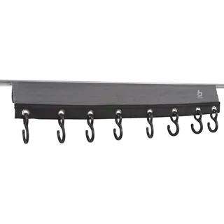 Bo-Camp Garderobenhaken Bo-Camp 8 Haken Schwarz