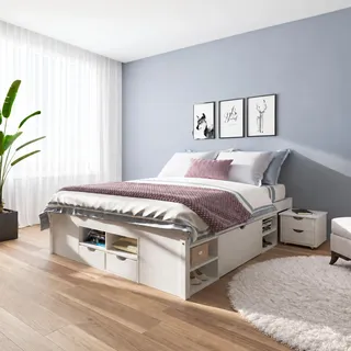 Interlink Funktionsbett Till 180 x 200 cm weiß