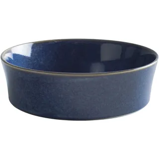 KAHLA Homestyle Auflaufform rund 20 cm atlantic blue orientalisches Geschirr aus Porzellan mit Steingut- und Keramiklook Suppenschale Backform Auflaufförmchen Souffleform rund blau