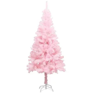 Rosa 120 cm hoher Künstlicher Weihnachtsbaum wasserfest uv-beständig für innen und außen inkl. Ständer | 65 cm Durchmesser, 230 Spitzen