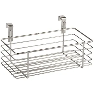 Wenko Einhängekorb Klein, Organizer zum Einhängen an Schranktür oder Schublade, Korb aus Metall, 24 x 11,5 x 15 cm,