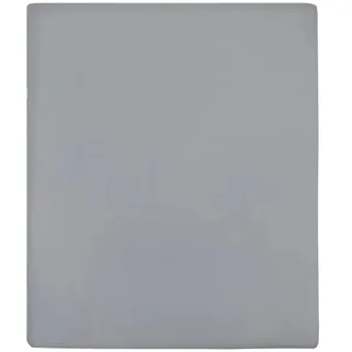 vidaXL Spannbettlaken Jersey-Baumwolle 160 x 200 cm Grau