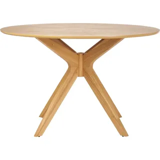 miliboo Runder Design-Esstisch Ø 120 cm braun