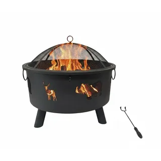 Feuerschale Feuertonne Feuerkorb Garten Feuerstelle Brennschale Funkenschutz