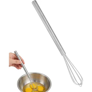 ALLY-MAGIC Mini Schneebesen Edelstahl, Rührbesen Klein für Tassen, Ballonschneebesen 30 cm Ergonomischer Griff, Rostfreier Stahl, Spülmaschinengeeignet Vielseitig für Eier Sahne Saucen und Getränke
