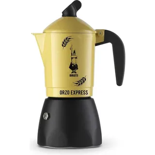 Bialetti Orzo Express 4 Tassen Gelb/Schwarz
