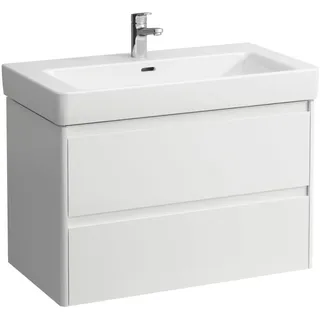 Laufen Waschtischunterbau BASE 2.0 2 Schubladen 46,6 x 82,1 x 51,5 cm Weiß glänzend