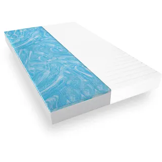 Mister Sandman Gelmatratze 140x200 H2+H3 – 7-Zonen Kaltschaum & Gel | 7-Zonen Duo-Aufbau, Kaltschaum & Gelschaum, waschbarer Bezug, ergonomisch, für Lattenrost & Boxspringbett