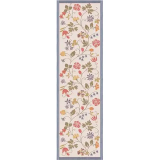 EKELUND MASTER WEAVERS 1692 Tischläufer Tischläufer Flower 599 35x120 cm, Pixel gewebt (3-farbig) bunt