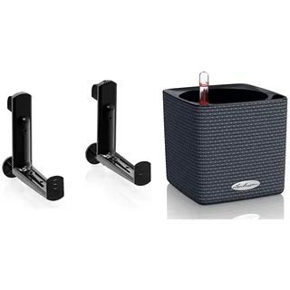 LECHUZA Cube Color Komplettset 14 x 14 x 14 cm schiefergrau