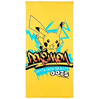 Pokémon Badetuch 70 x 140 cm gelb