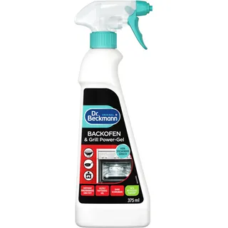 Dr. Beckmann Backofen & Grill Power-Gel | Backofenreiniger | 375 ml | Haftet an senkrechten Flächen | Gegen hartnäckige Verkrustungen | Für Ofen, Grill & Bleche