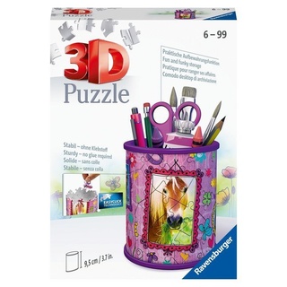 Ravensburger Verlag - Ravensburger 3D Puzzle 11175 - Utensilo Pferde - 54 Teile - Stiftehalter für Tier-Fans ab 6 Jahren, Schreibtisch-Organizer für Kinder