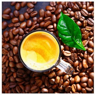 Wallario Memoboard Kaffee und Bohnen schwarz 50 cm x 50 cm