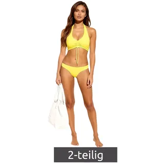Stylisches 2-teiliges Damen Bikini-Set modische Badebekleidung für Strand & Sommer 931870 Gelb - 48