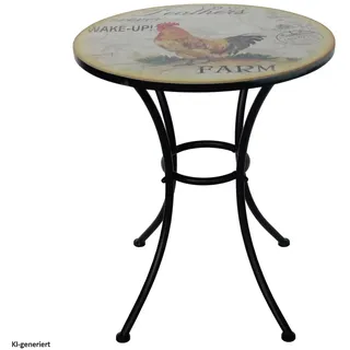Hti-Living Gartentisch Ø 57 x 68 cm Mehrfarbig