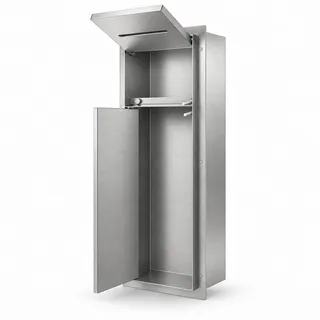 HAGO® WC Schlitz Toilettenpapierhalter Unterputz Edelstahl 200x600mm Wandnische