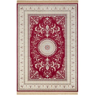 Teppich NOURISTAN "Antik Negar" Teppiche Gr. B/L: 135 cm x 195 cm, 5 mm, 1 St., rot Orientalische Muster