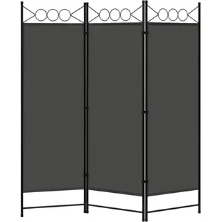 Woltu Paravent Raumteiler Sichtschutz, Dunkelgrau 167x172 cm