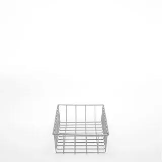 stauraum Drahtkorb Aufbewahrungskorb Metallkorb Organizer Küche Kühlschrank Gefrierschrank Bad Vorratsraum – Korb für Schrank, Speisekammer, Wohnmobil, Garage – robust, silbergrau (XS–XL)