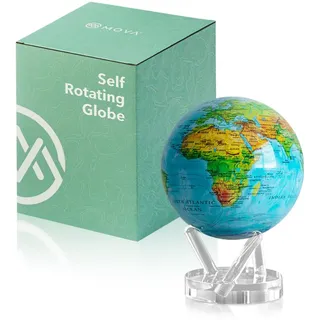MOVA Selbstrotierender Globus, Ozeanblaues Relief Signatur (6")