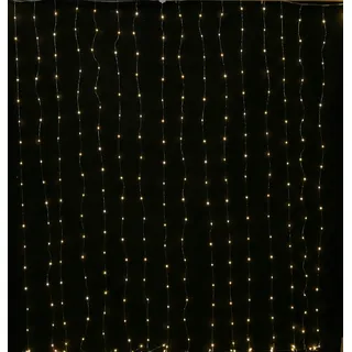 MARELIDA LED Lichtervorhang Draht 20 Stränge 400LED 1,9x2m Außen Weihnachten