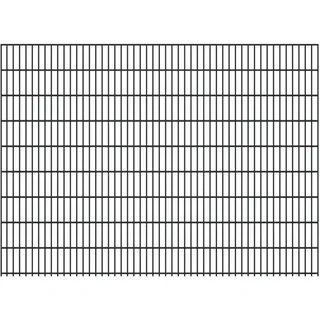 FA-Bausysteme Doppelstabmattenzaun 6/5/6 250 x 183 cm Anthrazit