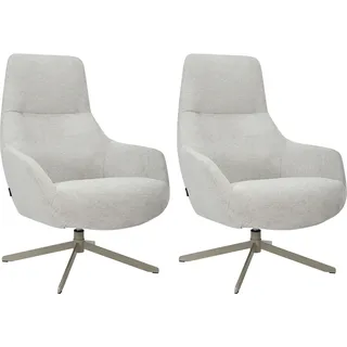 OTTO home Drehsessel CLARINDA Stoff 76 x 100 x 81 cm Beige drehbar