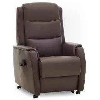 Hukla Ruhesessel HU-RV15038 Leder 2-motorig 78 x 113 x 93 cm Braun elektrisch mit Fernbedienung