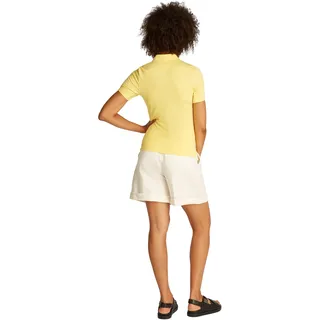 Tommy Hilfiger Damen Poloshirt Kurzarm 1985 Pique Slim Fit, Gelb (Citronella), S