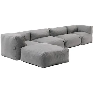 oviala business Oviala Ecksofa, modular, 5-Sitzer, grau
