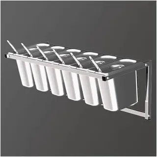 Gewürzregal-Set, Wandmontage, Edelstahl, Gewürzregale, Organizer für Küche, Buffet, Restaurant, Gewürzzutaten, Obst, Lebensmittelbehälter