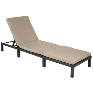 Mendler HWC-A51 Sonnenliege 200 x 70 x 71 cm Schwarz