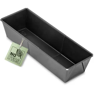 Zenker Königskuchenform ausziehbar Perfect Black – Verstellbare Kastenform aus Stahlblech, 20-35 cm, Antihaftbeschichtung, Made in Germany