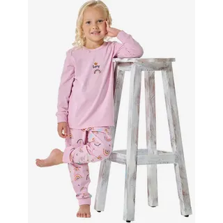 SCHIESSER Pyjama Horse World (2 tlg) schlafanzug schlafmode bequem rosa 104 EU