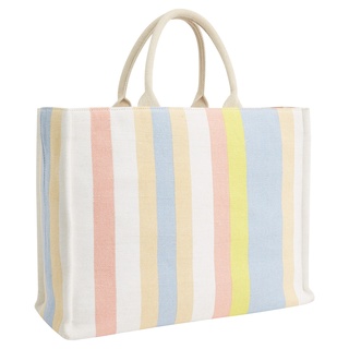 Shopper TOMMY HILFIGER "TH BEACH TOTE STRIPES" Gr. B/H/T: 46 cm x 35 cm x 17 cm, bunt (striped canvas) Damen Taschen Handtaschen