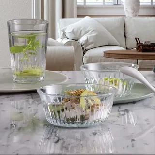 6 Stück Glass Bowls Set 140 Ml Dessert Bowls Snack Bowls For Dessertschalen Glas Dessertschale Glasschälchen Klein Schalen Set Schüssel Snack Kompottschalen Dessert Gläser Bowl Bowle (Orgin-Elinor)