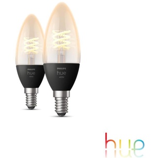 PHILIPS Hue White LED Kerze, E14 Doppelpack, 8719514302211,